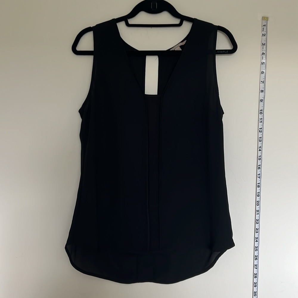 BANANA REPUBLIC black sheer tank top in small